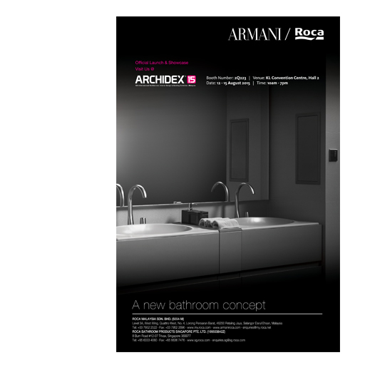 Roca Archidex 2015 Ad For Armani